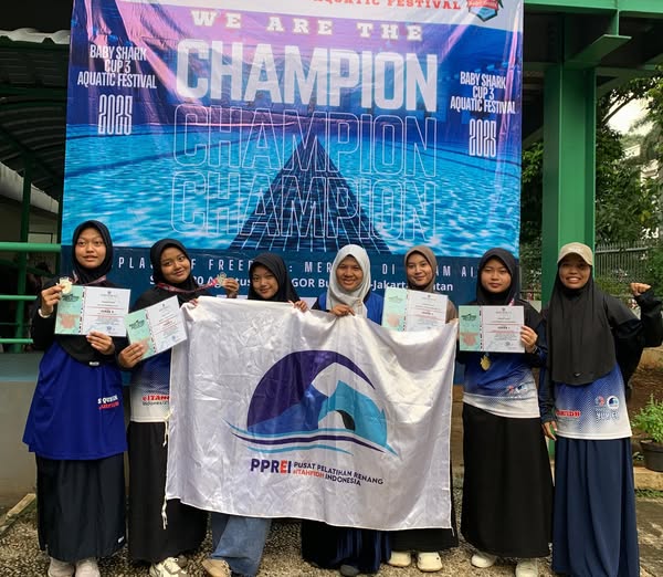 Prestasi Gemilang! Atlet PPREI SMAQ elTAHFIDH Raih Medali di Baby Shark Cup 3 Aquatic Festival 2025 Tingkat Jabodetabek