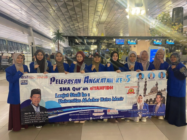Pelepasan 18 Santri/wati Islamic Boarding School SMA Qur’an elTAHFIDH ke Al-Azhar, Kairo, Mesir: Mengukir Prestasi dan Harapan Baru